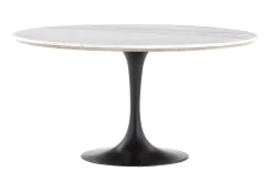 Tables A Manger^Flamant Aboah, Table A Manger, Ronde, Marbre Blanc, 145 Cm