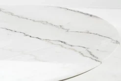 Tables A Manger^Flamant Aboah, Table A Manger, Ronde, Marbre Blanc, 145 Cm