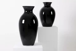 Décoration^Flamant Adina, Vase, Noir, Souffle Bouche, 70Cm