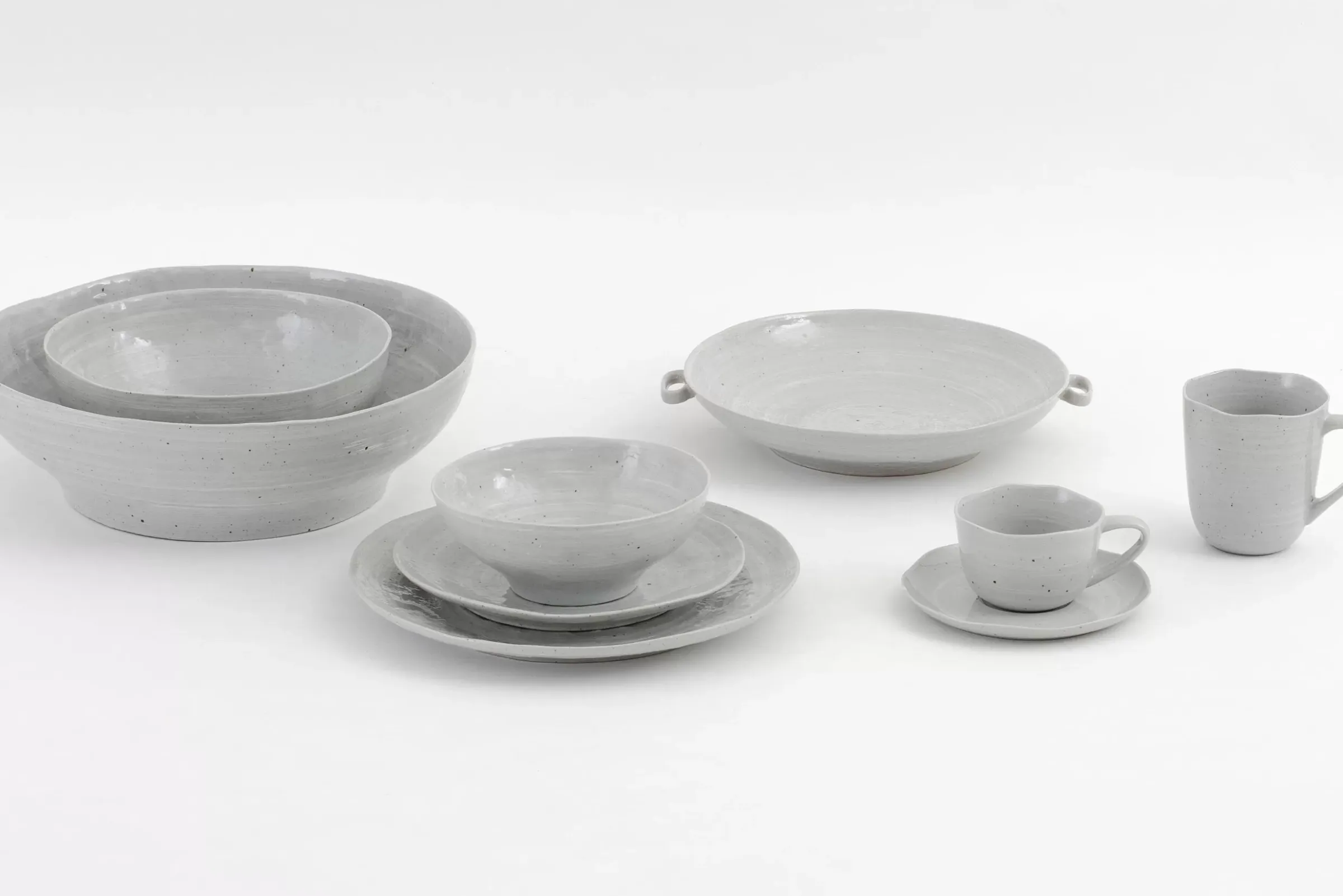 Assiettes, Plats Et Bols^Flamant Alanah, Assiette, Ceramique, Gris, 21,5Cm