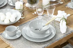 Assiettes, Plats Et Bols^Flamant Alanah, Assiette, Ceramique, Gris, 21,5Cm