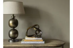 Eclairage^Flamant Annelie, Lampe De Table, Finition Laiton Antique