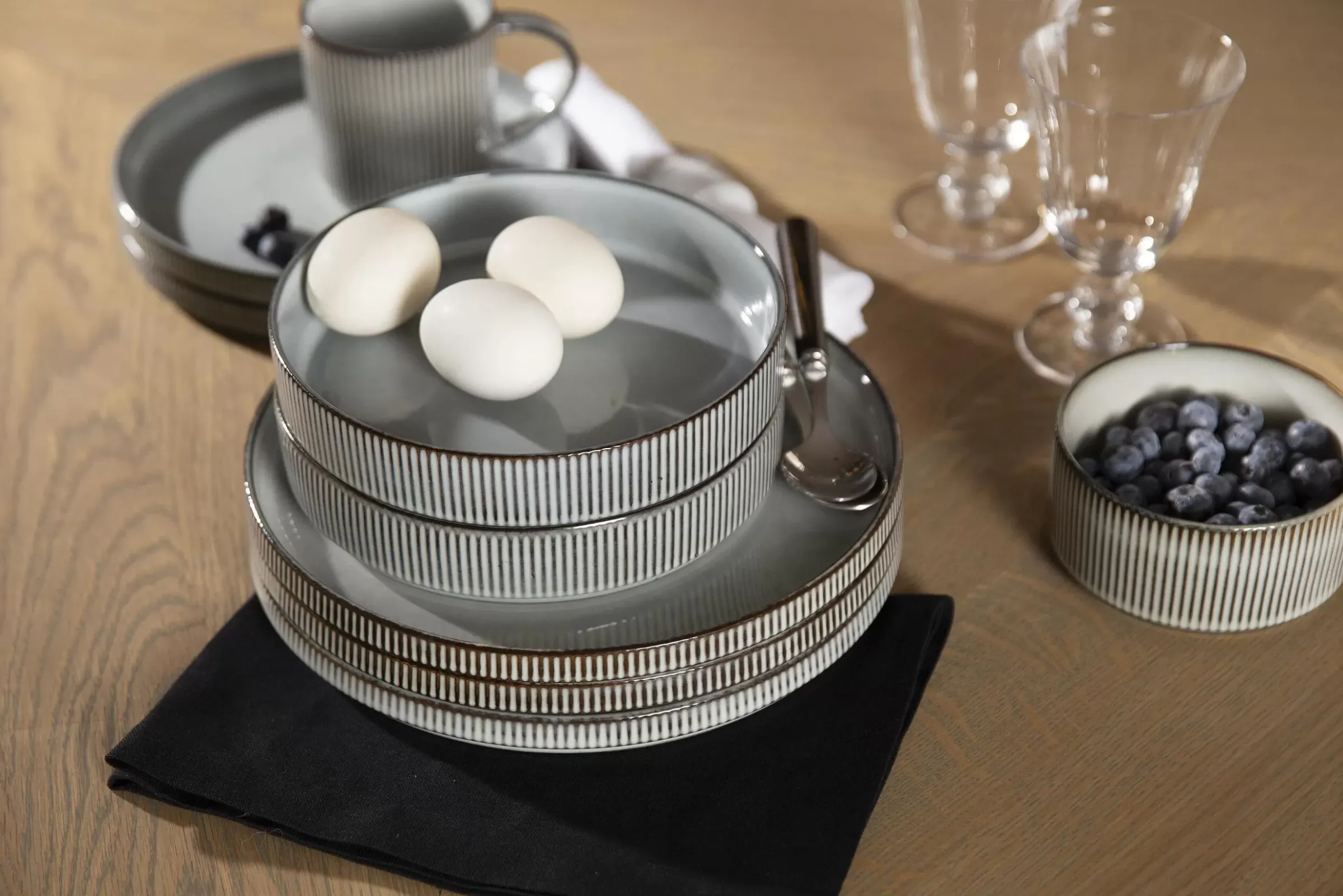 Assiettes, Plats Et Bols^Flamant Architecto, Assiette, Ceramique, Gris, 25,5Cm
