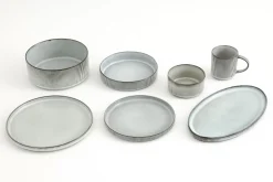 Assiettes, Plats Et Bols^Flamant Architecto, Assiette, Ceramique, Gris, 20,5Cm