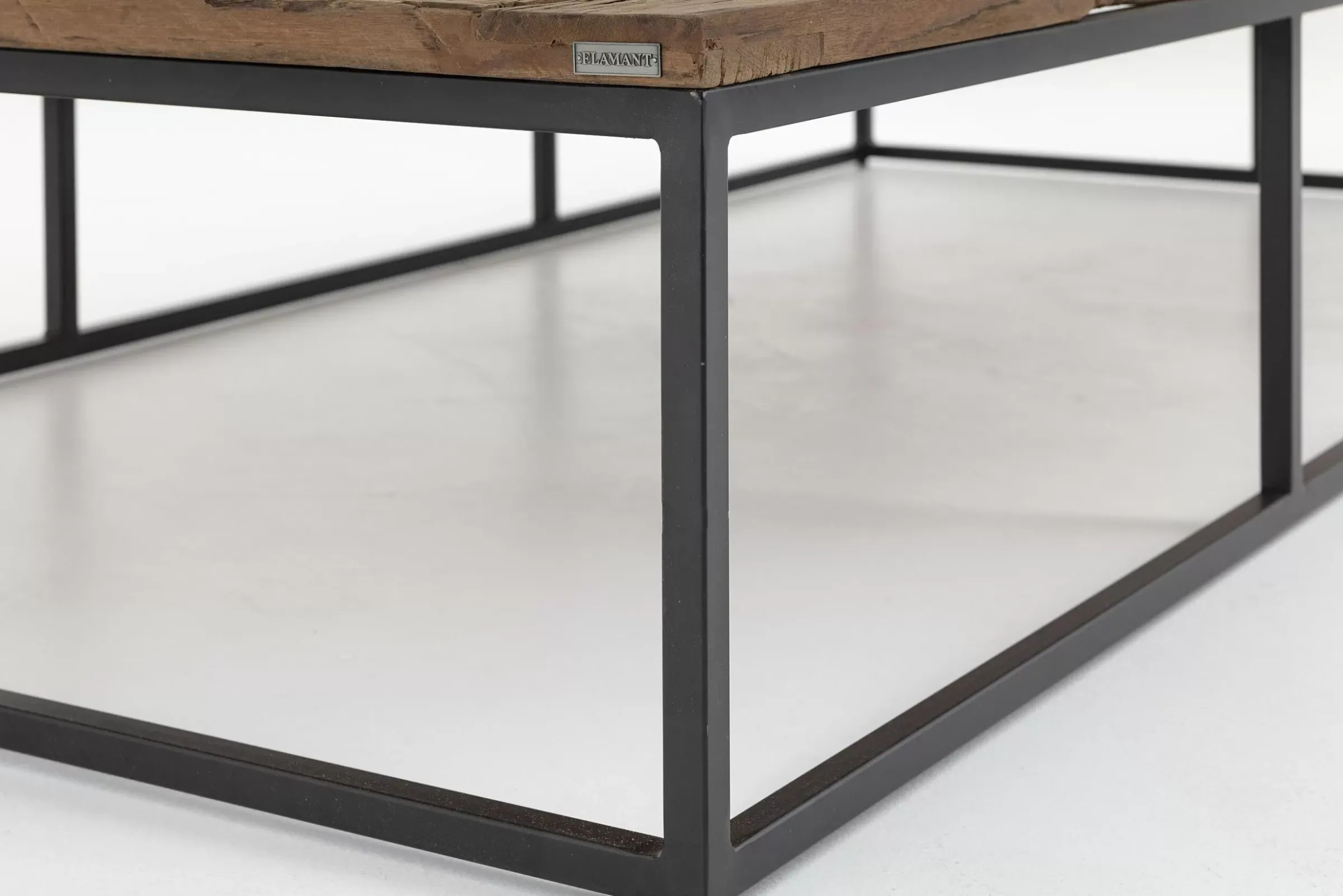 Table A Cafe^Flamant Archy, Table Basse, Rectangulaire, Bois Et Metal