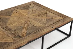 Table A Cafe^Flamant Archy, Table Basse, Rectangulaire, Bois Et Metal