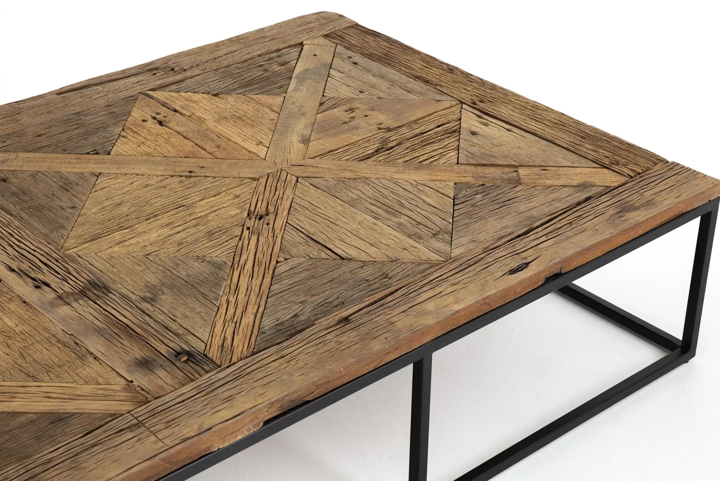 Table A Cafe^Flamant Archy, Table Basse, Rectangulaire, Bois Et Metal