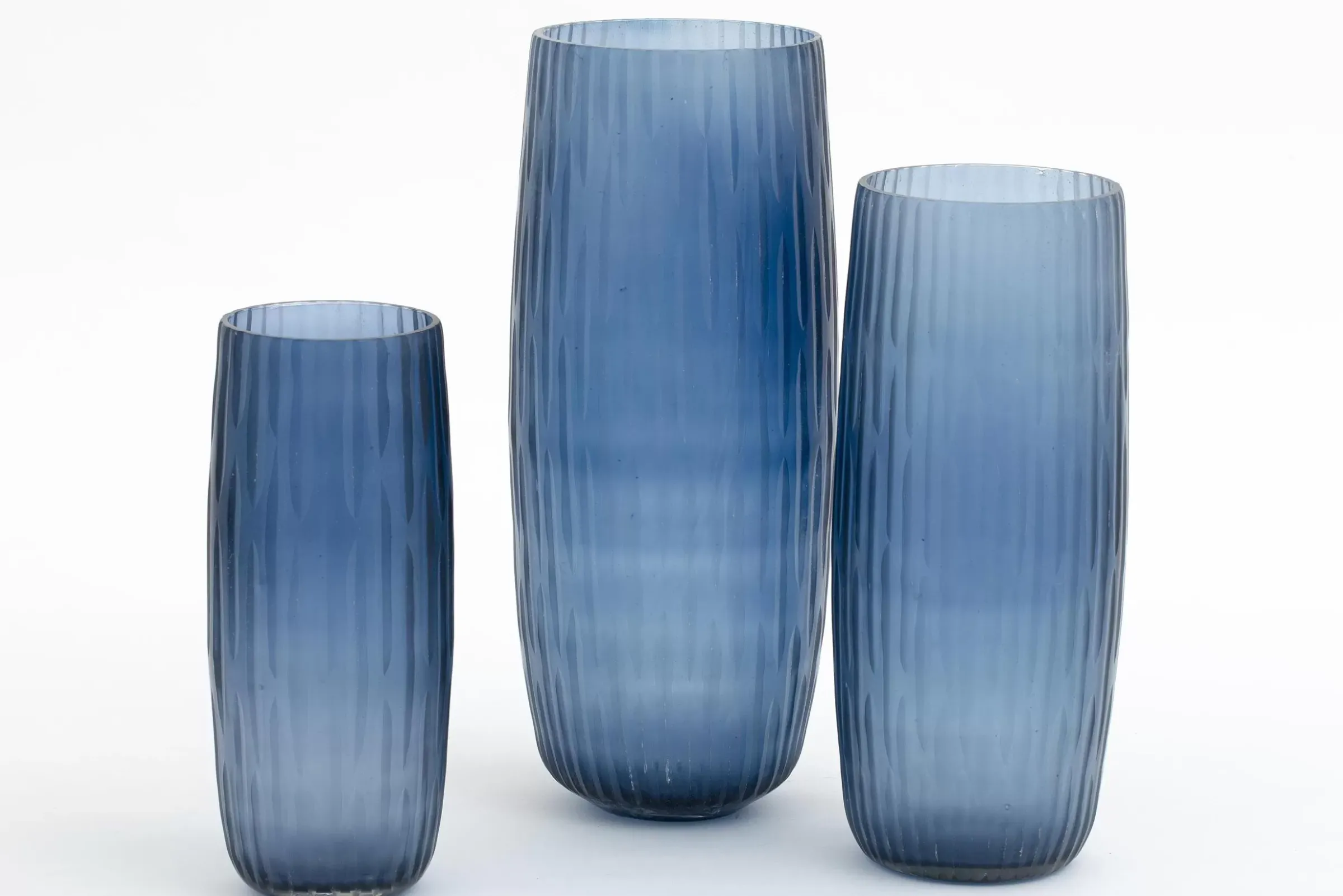 Décoration^Flamant Arez, Vase, Verre, Bleu, M