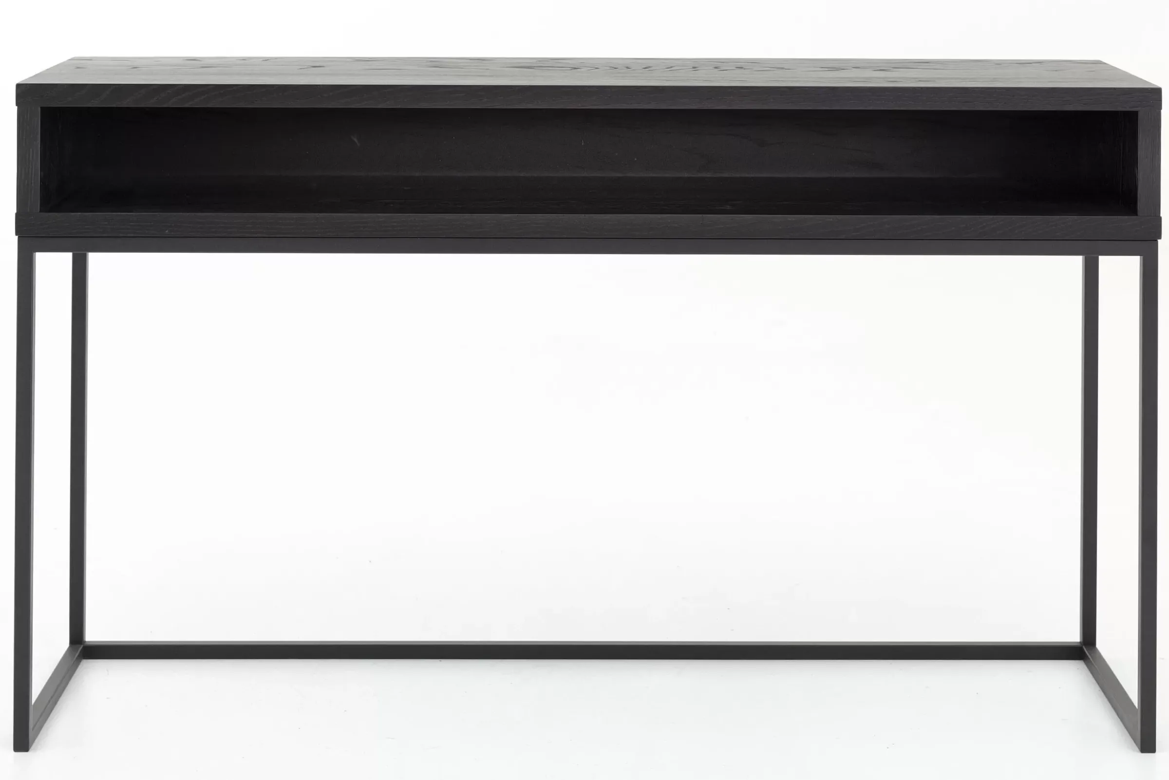 Table A Cafe^Flamant Armand, Table Console, Chene Noir Et Metal