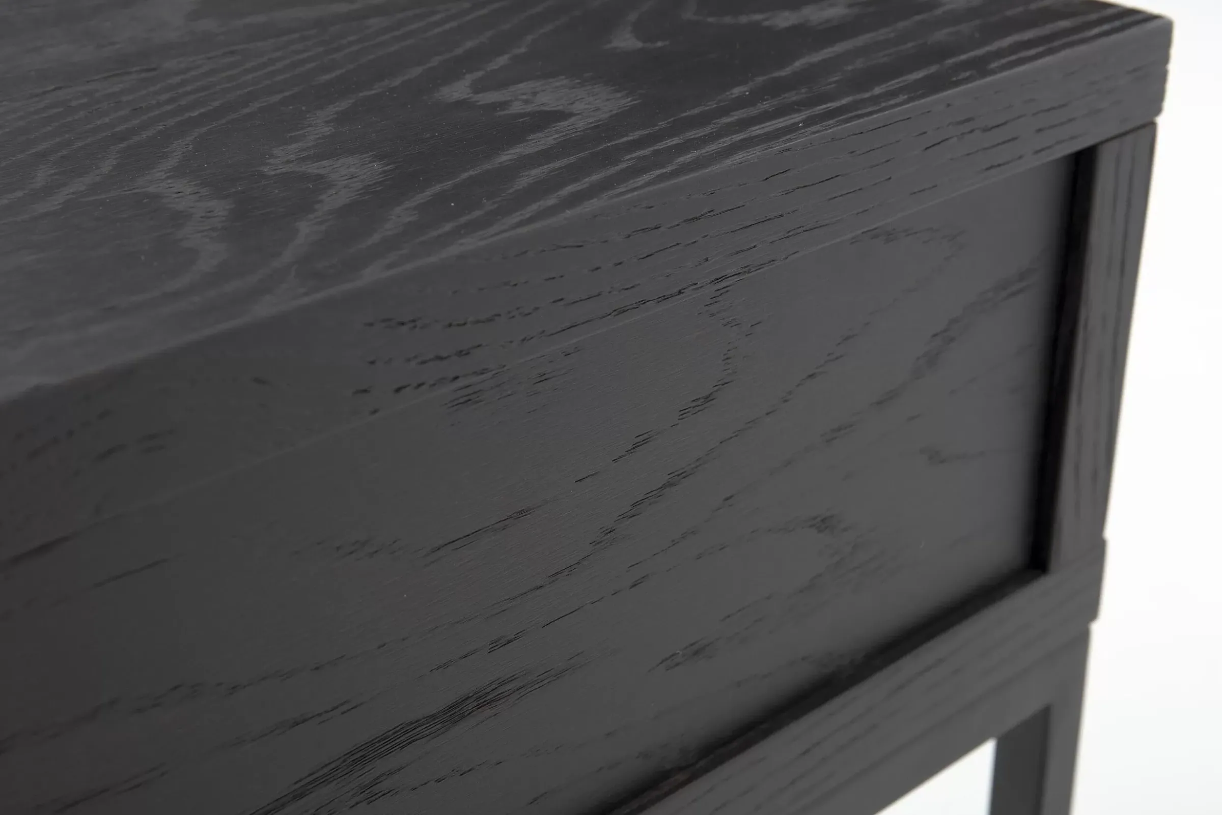 Table A Cafe^Flamant Armand, Table Console, Chene Noir Et Metal