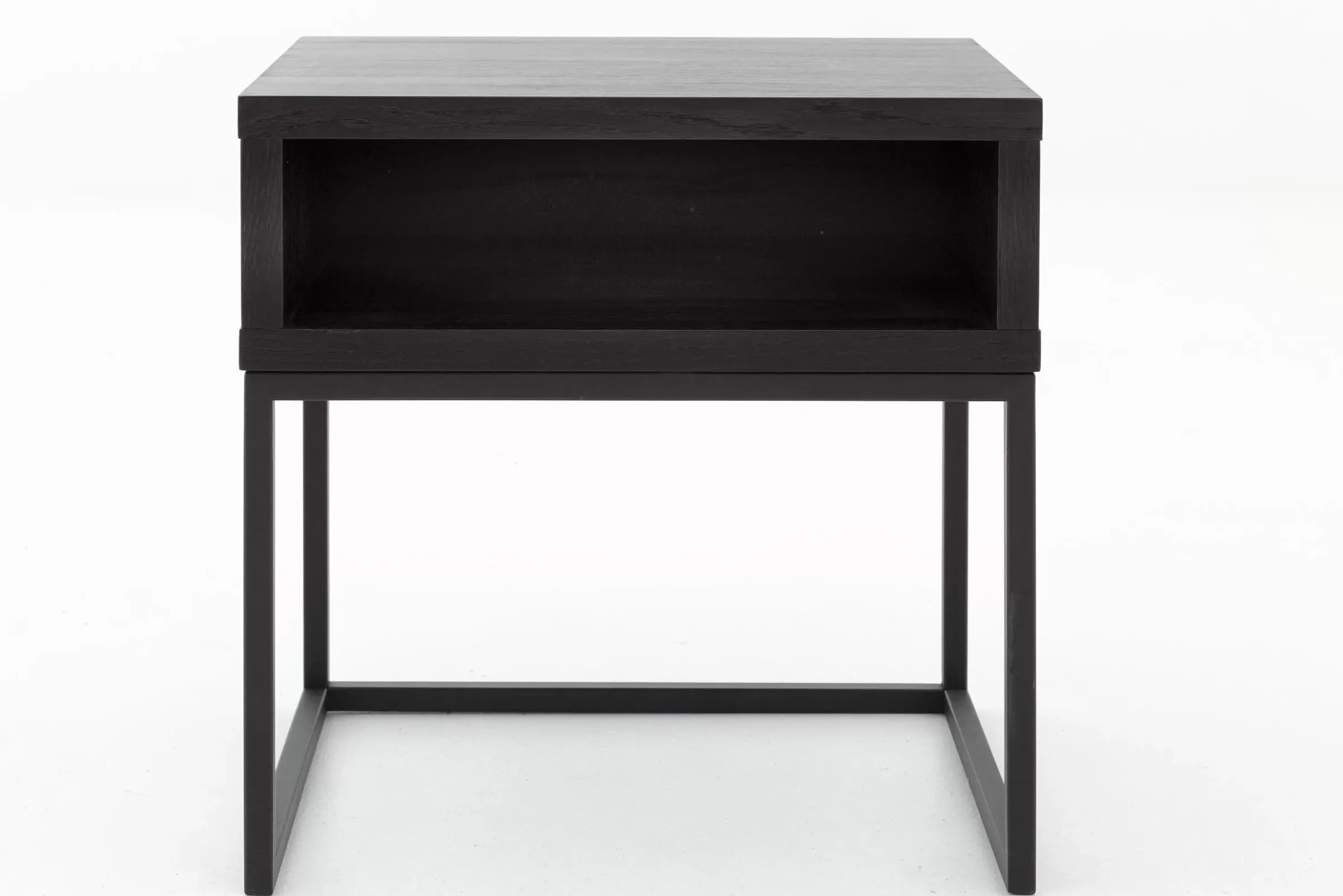 Table A Cafe^Flamant Armand, Table D'Appoint, Chene Noir Et Metal