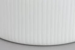 Décoration^Flamant Ayla, Vase, Verre, Blanc, O22X27H