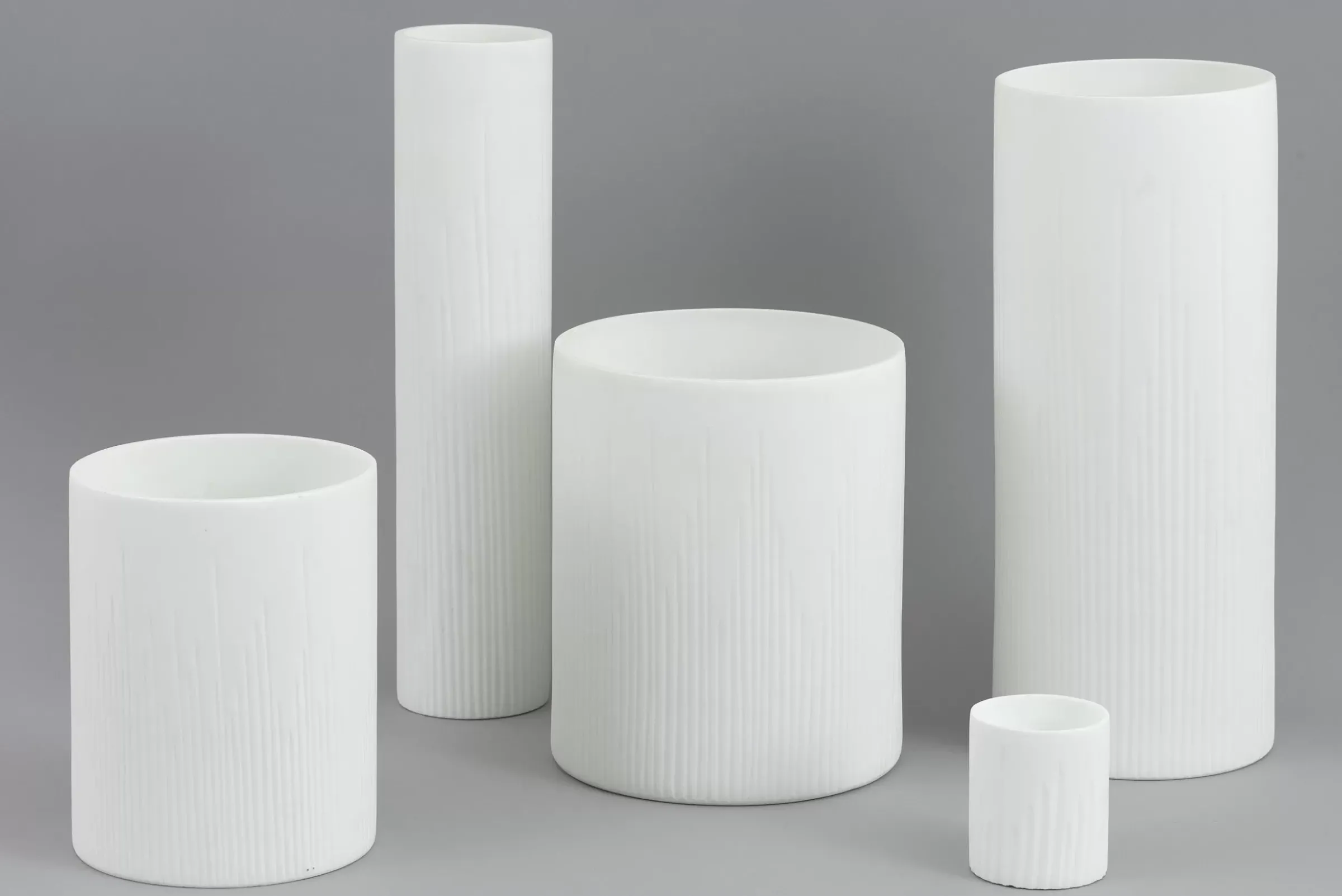 Décoration^Flamant Ayla, Vase, Verre, Blanc, O22X27H