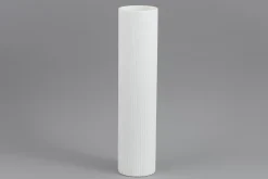 Décoration^Flamant Ayla, Vase, Verre, Blanc, O10,5X44H