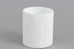 Décoration^Flamant Ayla, Vase, Verre, Blanc, O8X9,5H