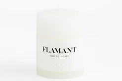 Décoration^Flamant Beth, Bougie, Couleur Blanc, 7X9Cm
