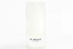 Décoration^Flamant Beth, Bougie, Couleur Blanc, 9X20Cm