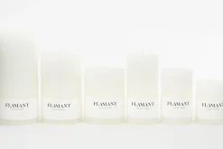 Décoration^Flamant Beth, Bougie, Couleur Blanc, 9X20Cm