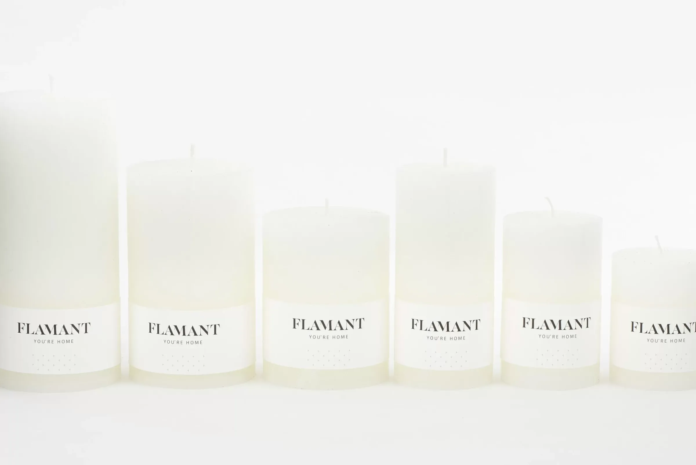 Décoration^Flamant Beth, Bougie, Couleur Blanc, 9X20Cm
