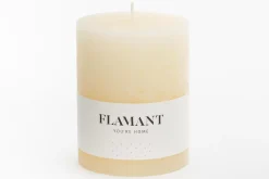 Décoration^Flamant Beth, Bougie, Couleur Creme, 9X11,5Cm