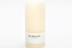 Décoration^Flamant Beth, Bougie, Couleur Creme, 9X20Cm