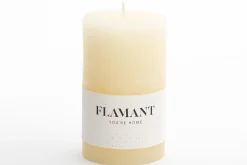Décoration^Flamant Beth, Bougie, Couleur Creme, 7X11,5Cm