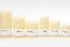 Décoration^Flamant Beth, Bougie, Couleur Creme, 7X11,5Cm