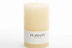 Décoration^Flamant Beth, Bougie, Couleur Creme, 9X15Cm