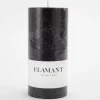 Décoration^Flamant Beth, Bougie, Couleur Noir, 7X15Cm