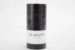 Décoration^Flamant Beth, Bougie, Couleur Noir, 7X15Cm