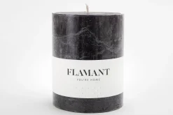 Décoration^Flamant Beth, Bougie, Couleur Noir, 9X11,5Cm