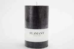 Décoration^Flamant Beth, Bougie, Couleur Noir, 9X15Cm