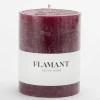 Décoration^Flamant Beth, Bougie, Couleur Rouge Balmoral, 9X11,5Cm