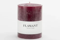 Décoration^Flamant Beth, Bougie, Couleur Rouge Balmoral, 9X11,5Cm