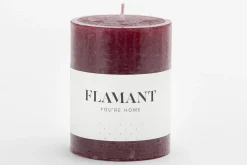 Décoration^Flamant Beth, Bougie, Couleur Rouge Balmoral, 7X9Cm