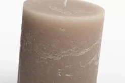 Décoration^Flamant Beth, Bougie, Couleur Taupe, 9X11,5Cm