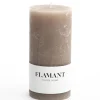 Décoration^Flamant Beth, Bougie, Couleur Taupe, 7X15Cm