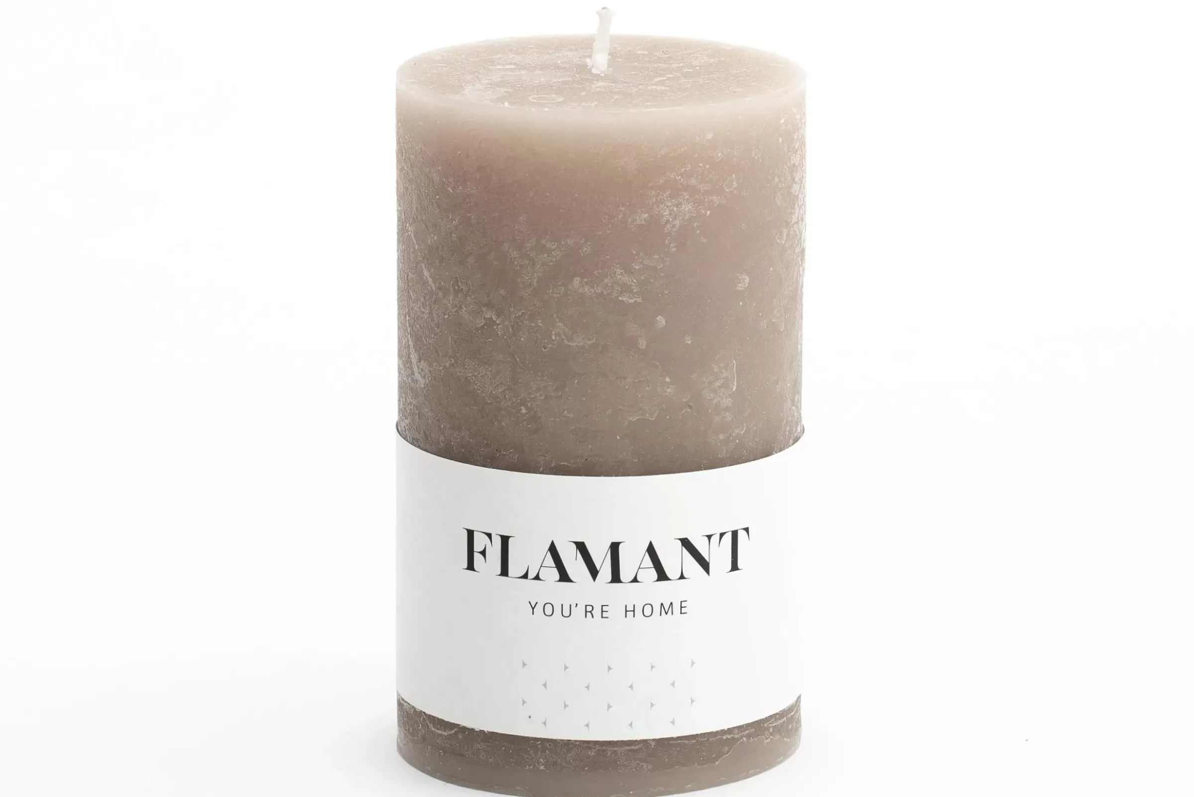 Décoration^Flamant Beth, Bougie, Couleur Taupe, 7X11,5Cm