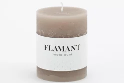 Décoration^Flamant Beth, Bougie, Couleur Taupe, 7X9Cm