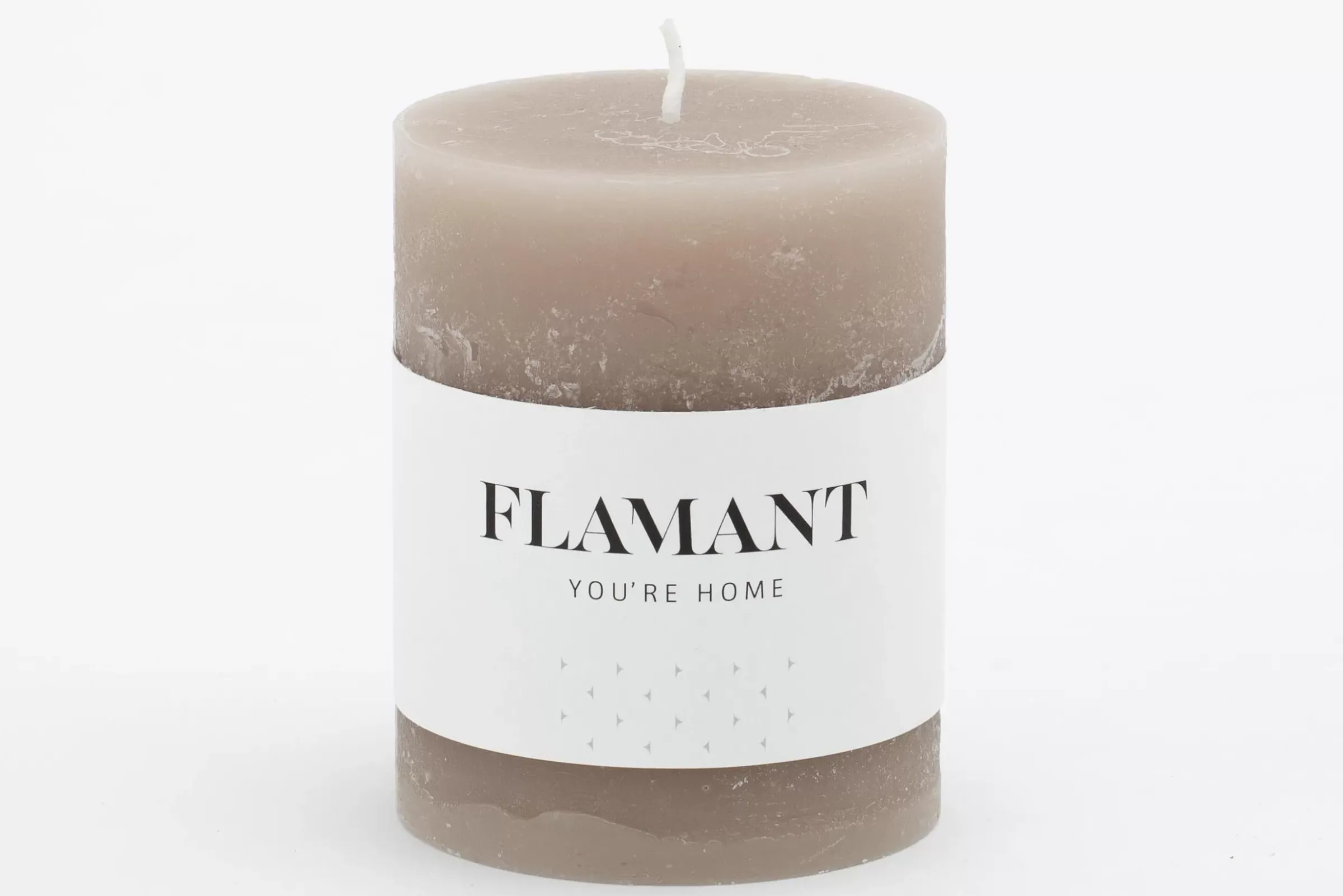 Décoration^Flamant Beth, Bougie, Couleur Taupe, 7X9Cm