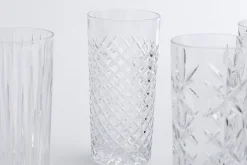 Lunettes^Flamant Bogart, Grand Verre, Coupe A La Main, Ensemble De 6