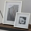 Décoration^Flamant Boites, Cadre Photo, Plaque Argent Et Laque, 8X8