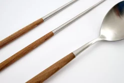 Coutellerie^Flamant Borneo, Cuillere Et Baguettes, Set De 2