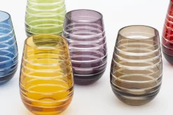 Fete Des Meres^Flamant Brahms, Verre, Differentes Couleurs, Ensemble De 6