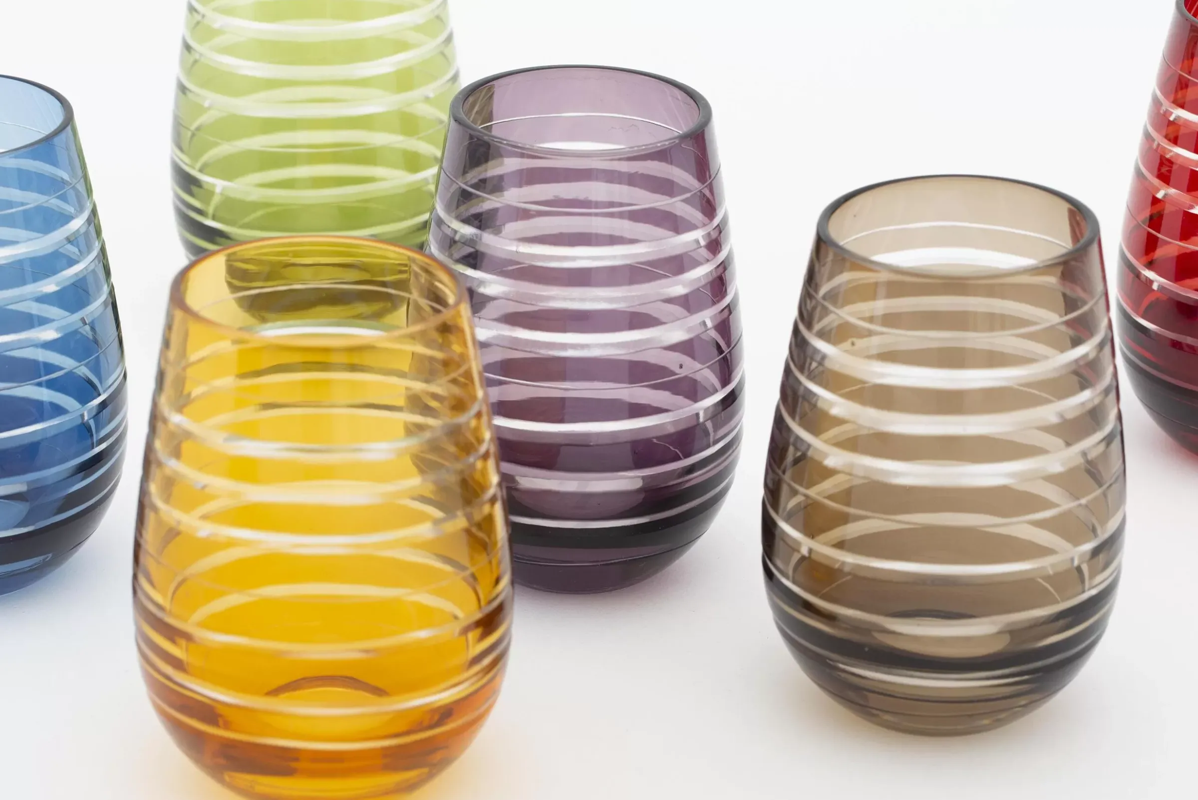 Fete Des Meres^Flamant Brahms, Verre, Differentes Couleurs, Ensemble De 6