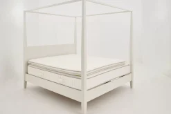 Des Lits^Flamant Cape Cod, Lit A Baldaquin, Blanc, 180 Cm