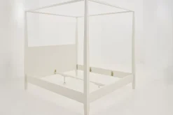 Des Lits^Flamant Cape Cod, Lit A Baldaquin, Blanc, 180 Cm
