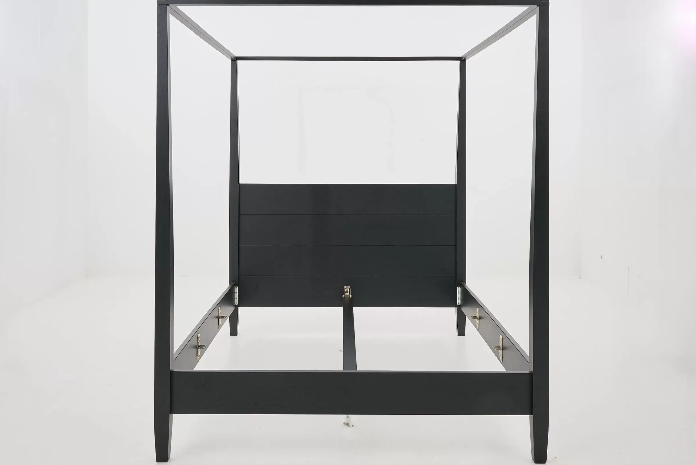 Des Lits^Flamant Cape Cod, Lit A Baldaquin, Noir, 180 Cm