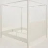 Des Lits^Flamant Cape Cod, Lit A Baldaquin, Blanc, 160 Cm