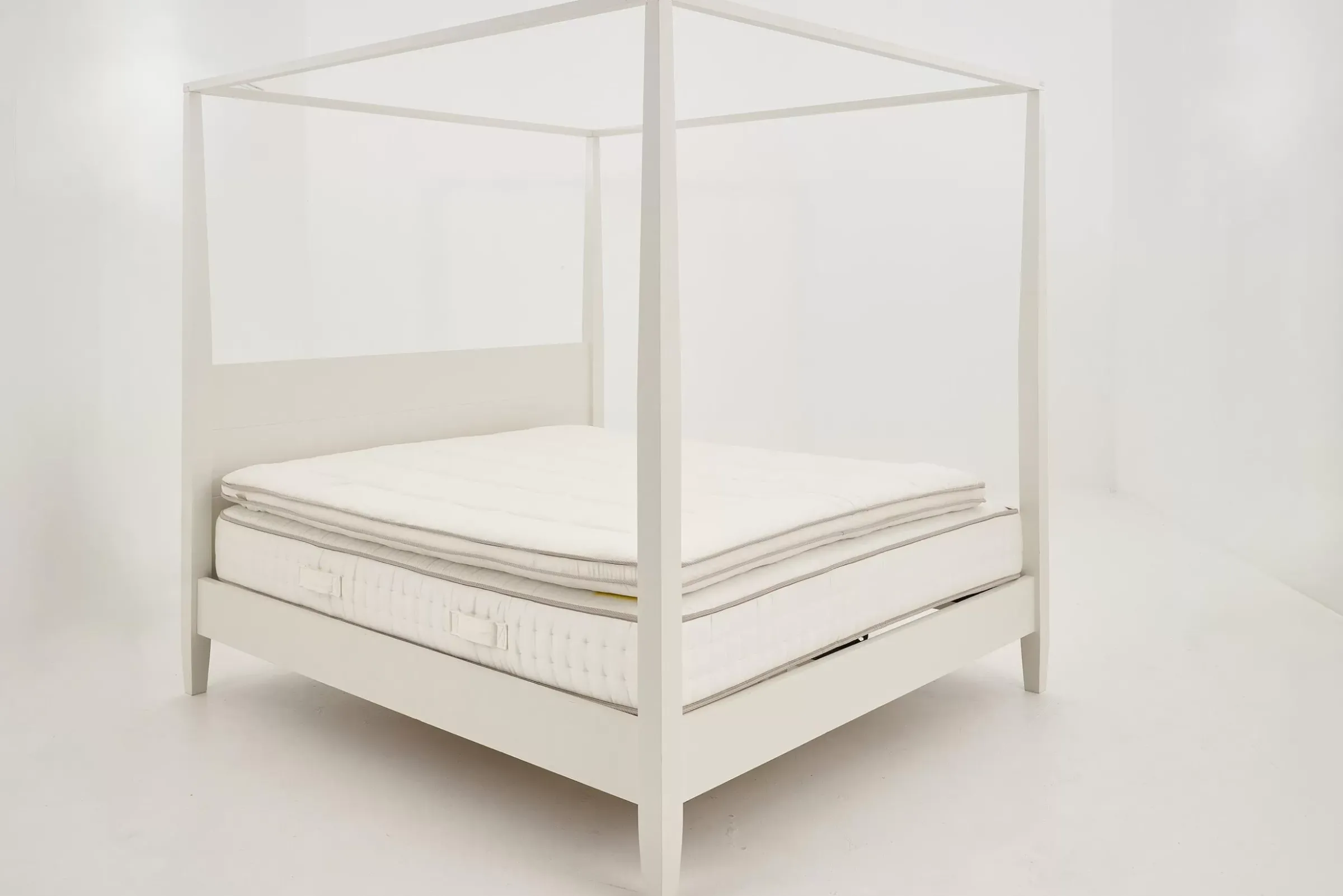 Des Lits^Flamant Cape Cod, Lit A Baldaquin, Blanc, 160 Cm